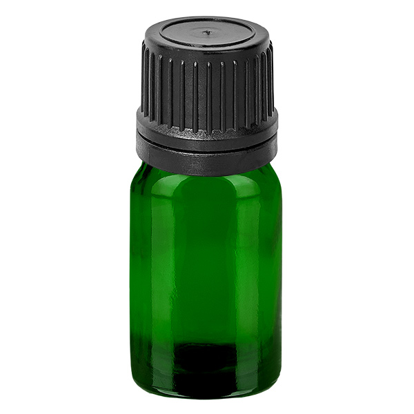 Frasco conta-gotas de 5 ml com tampa inviolável preta de 1 mm GreenLine UT18/5