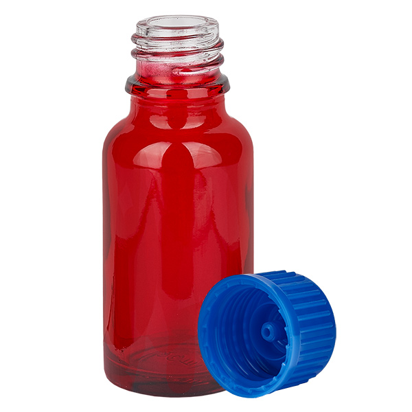 Frasco de 20 ml com tampa de rosca de 11 mm azul Standard RedLine UT18/20 Frasco de 20 ml com tampa de rosca de 11 mm azul Standard RedLine UT18/20