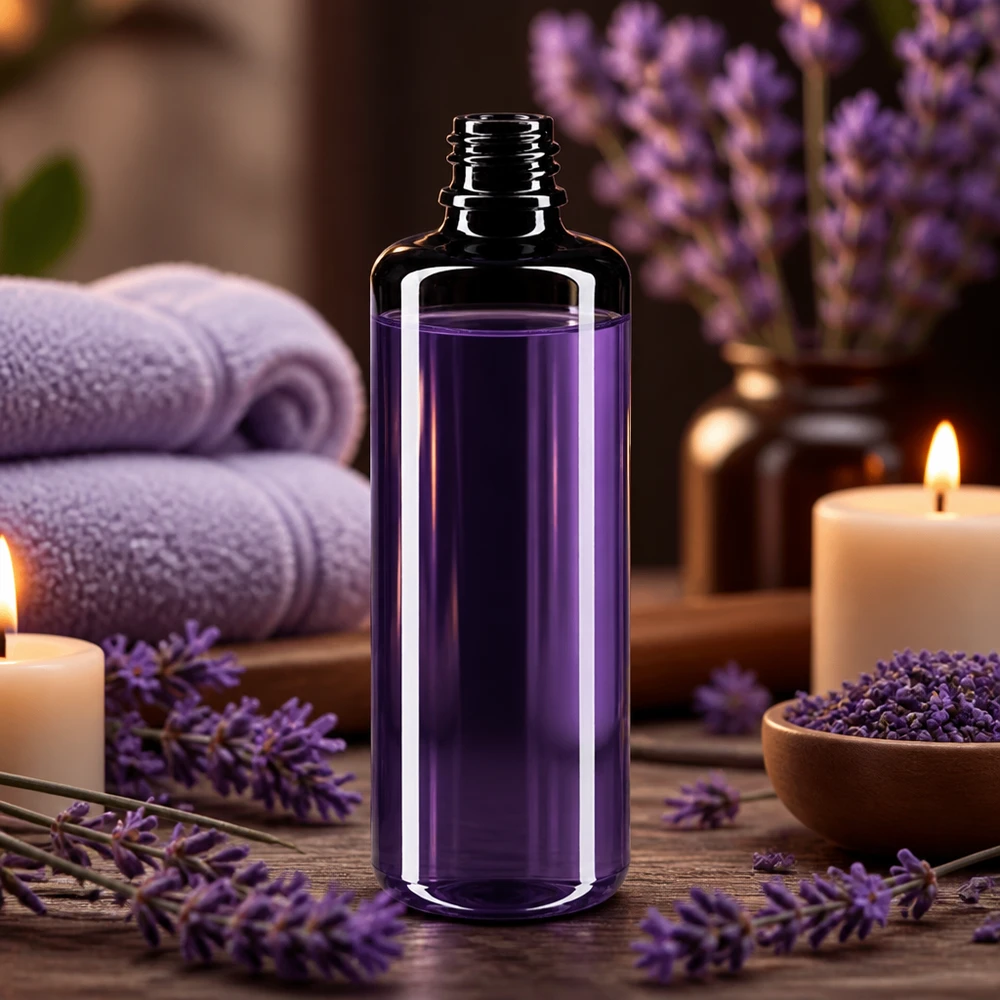 O frasco conta-gotas de vidro violeta Premium Miron Orion 50ml protege de forma óptima os ingredientes da luz nociva
