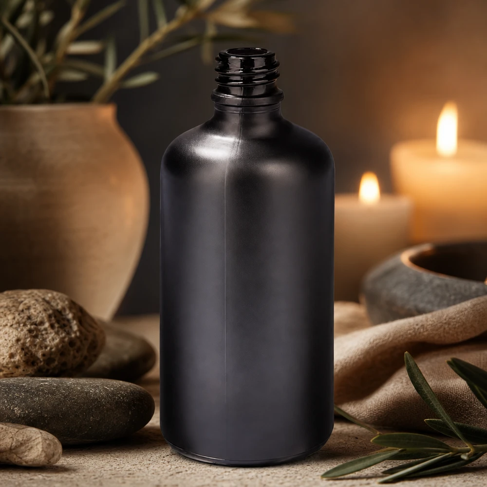 Frasco de farmácia de 100 ml BlackLine UT18/100 UNiTWIST com rosca UNiTWIST para fecho seguro