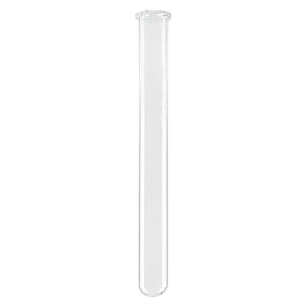 Tubo de ensaio 160x15mm com vidro de borosilicato, rebordo com contas