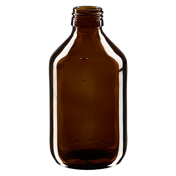 Frasco para medicamentos de 250ml castanho, sem fecho PP28 ApoGlas