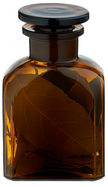 Ideia para frasco de especiarias: Frasco de boticário quadrado com gargalo largo de 150 ml