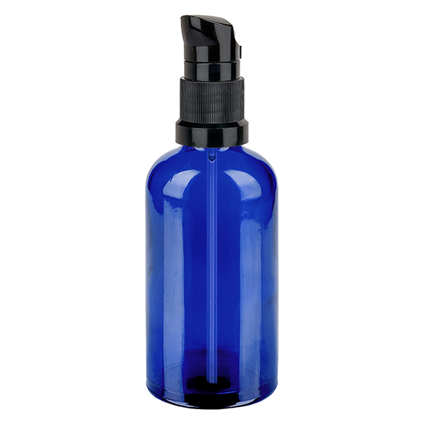 Frasco doseador de 100 ml preto com tampa standard BlueLine UT18/100