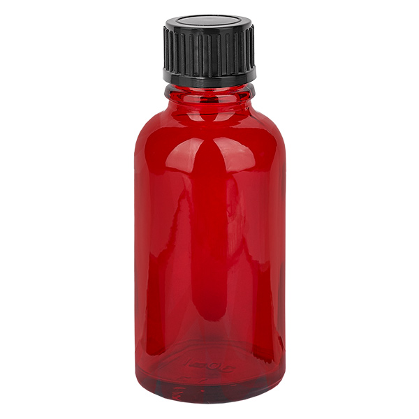 Frasco de 30 ml com tampa de rosca de 11 mm preto standard RedLine UT18/30