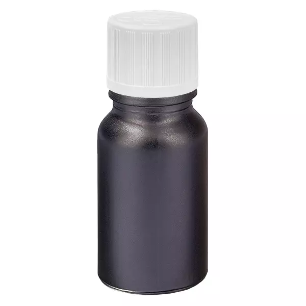 Frasco de 10ml 11mm com tampa de rosca branca padrão resistente a crianças BlackLine UT18/10 Frasco de 10ml 11mm com tampa de rosca branca padrão resistente a crianças BlackLine UT18/10