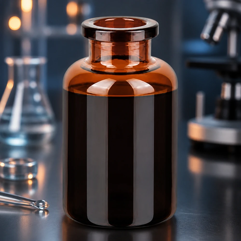 Frasco de injeção de vidro âmbar 20ml Hochwertige Injektionsflasche 20ml aus bernsteinfarbenem Borosilikatglas für Injektabilia