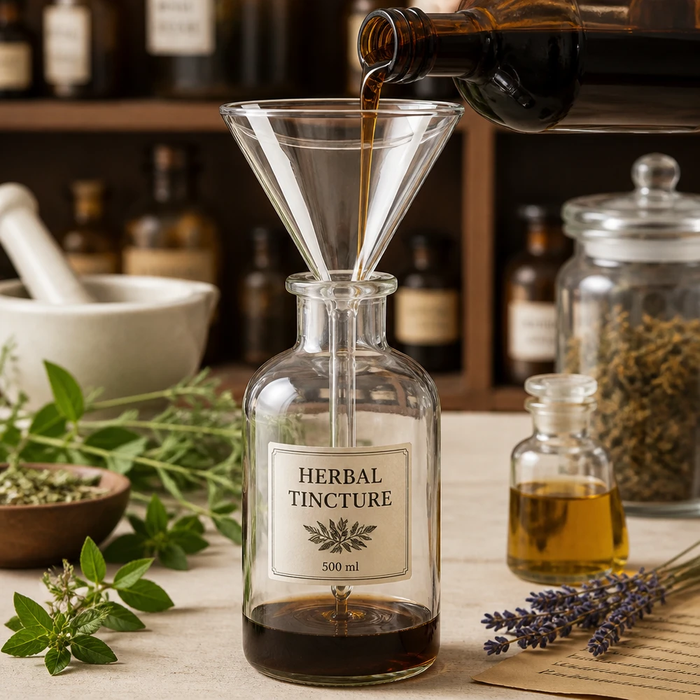 Funil ø100mm borosilicato ângulo 60 estilo curto Funil de vidro de precisão de 100 mm com design compacto de pega curta para um trabalho eficiente no laboratório