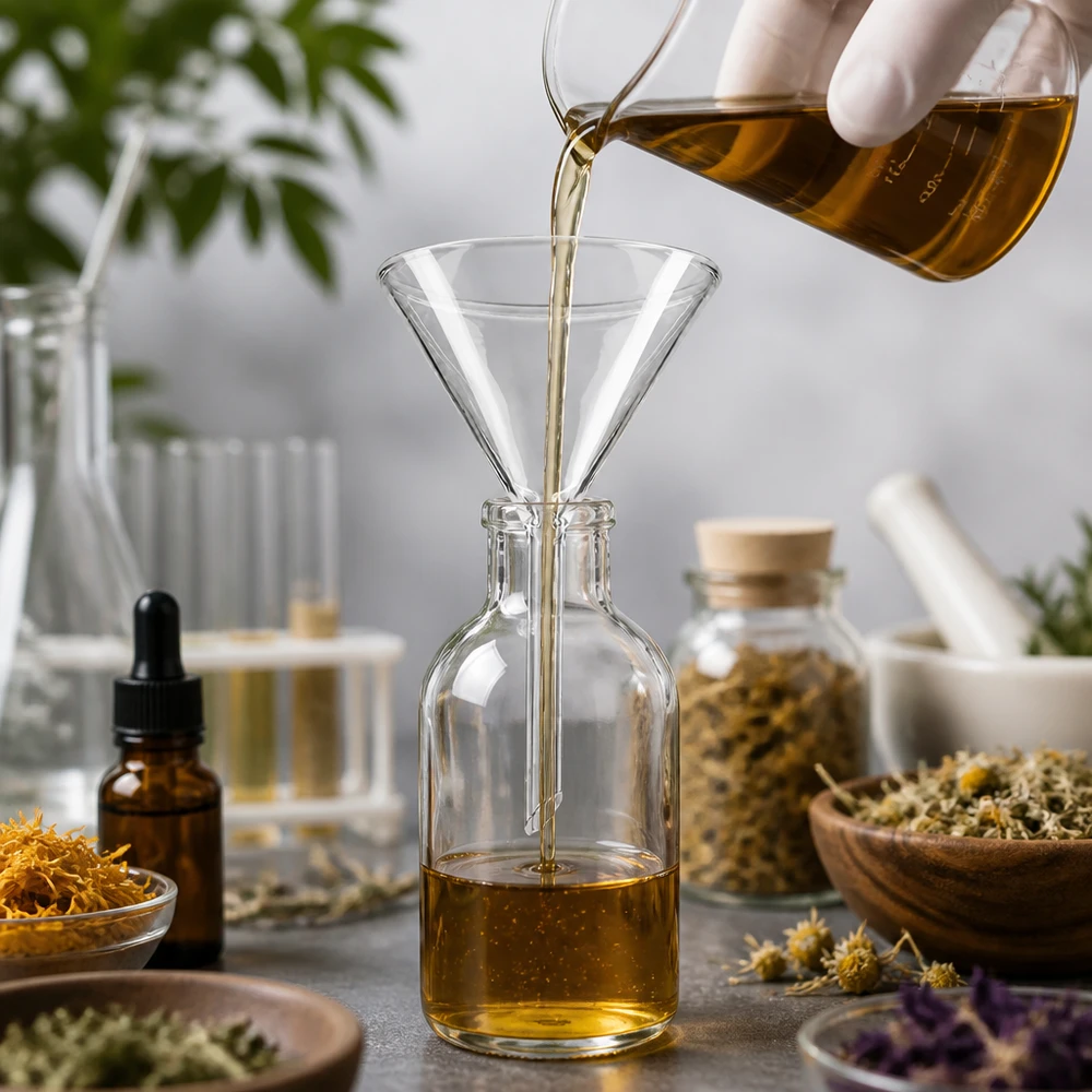 Funil ø75mm borosilicato ângulo 60 estilo curto Funil de vidro borossilicato resistente ao calor de 75 mm com ângulo de 60° para aplicações na cozinha e aromaterapia