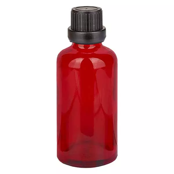 Frasco conta-gotas de 50 ml com tampa inviolável de 2 mm RedLine UT18/50 UNiTWIST Frasco conta-gotas de 50 ml com tampa inviolável de 2 mm RedLine UT18/50 UNiTWIST