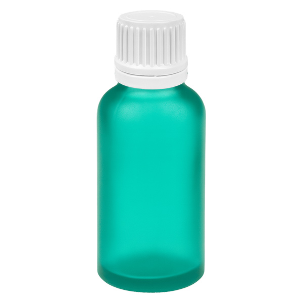 Frasco conta-gotas de 30 ml com tampa inviolável branca de 0,7 mm GreenLine UT18/30