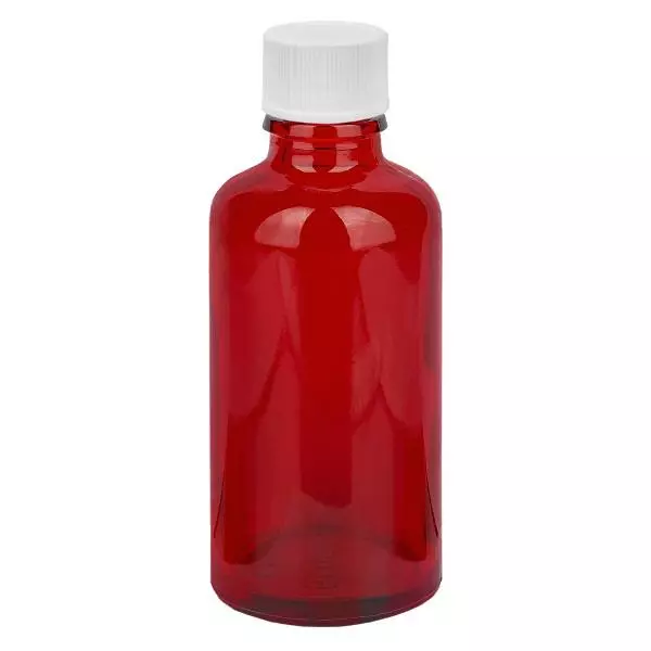 Frasco de 50ml com tampa de rosca de 11mm branco standard RedLine UT18/50