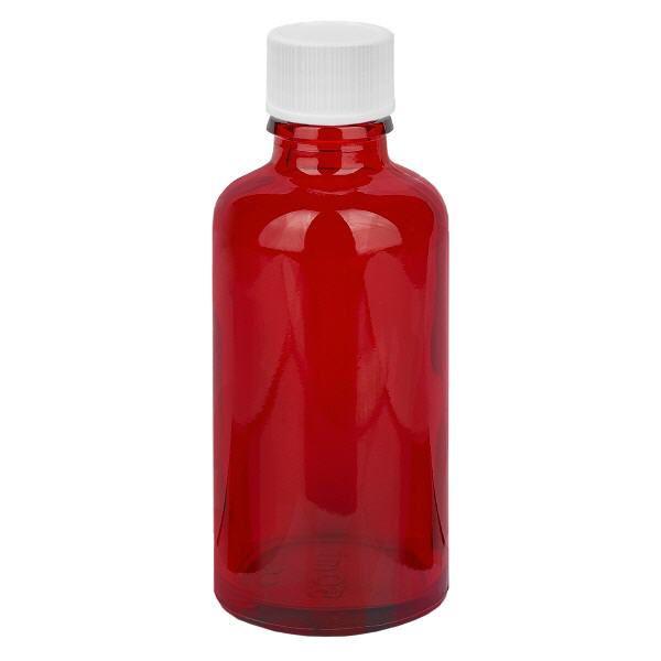 Frasco de 50ml com tampa de rosca de 11mm branco standard RedLine UT18/50