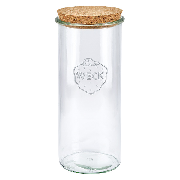 Copos de vidro de 1500ml WECK RR100 com cortiça natural