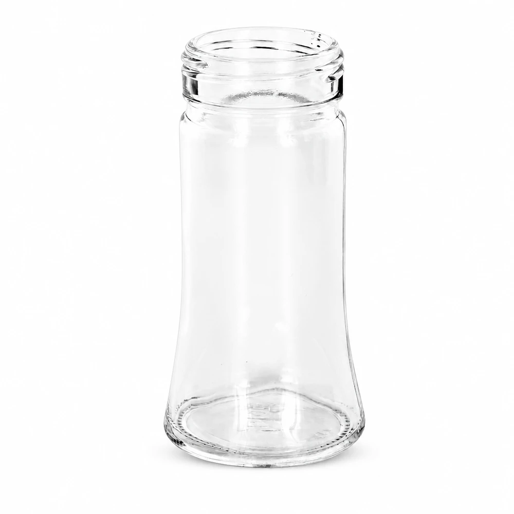 Frasco para sal/especiarias Bobby 95ml, fio 41mm vidro transparente Frasco vazio para especiarias Bobby, 95 ml, em vidro transparente com tampa de rosca de 41 mm