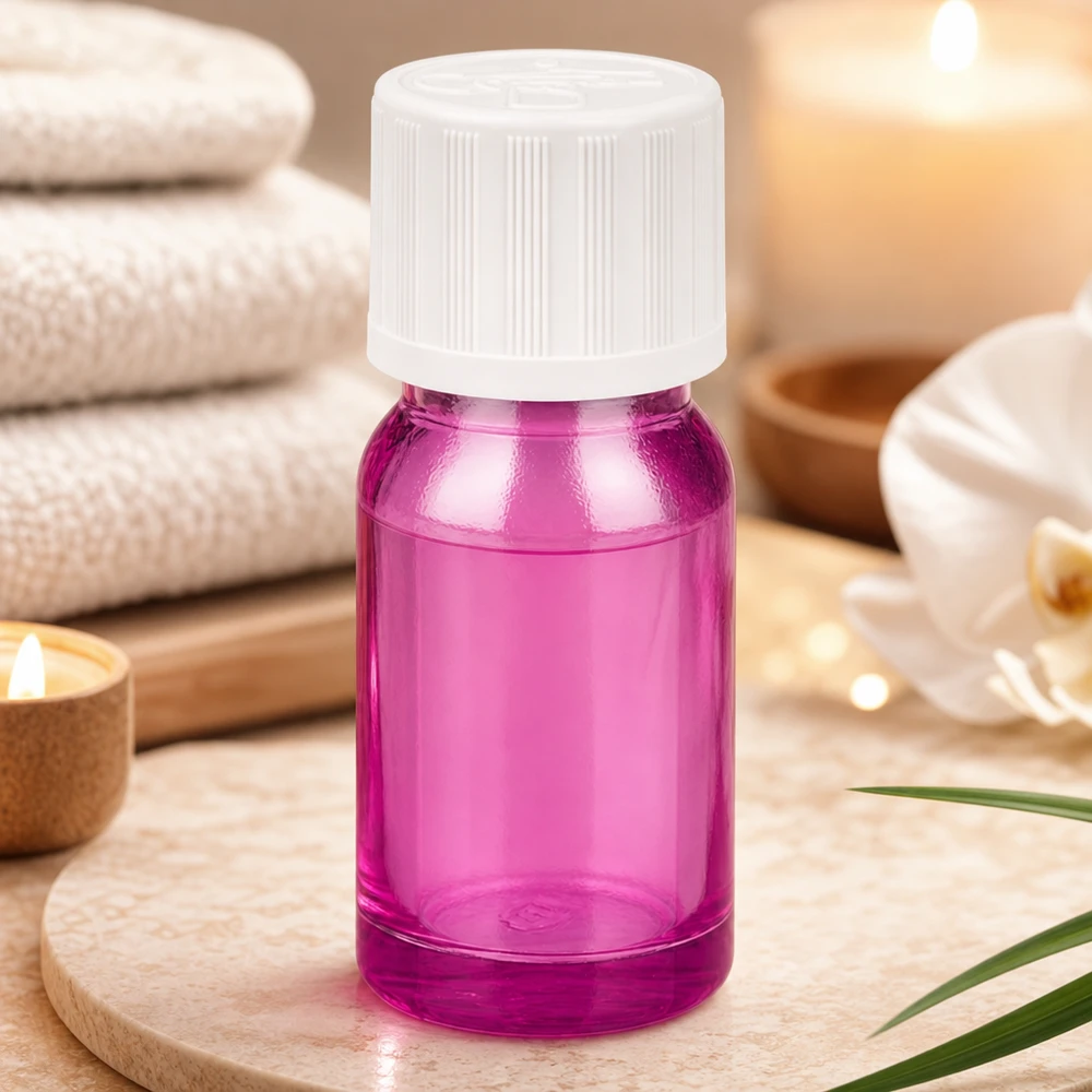 Frasco conta-gotas de 10ml 1,2mm branco padrão resistente a crianças PurpleLine.UT18/10 Frasco conta-gotas de plástico transparente de 10 ml em magenta com tampa de segurança para crianças UT18/10