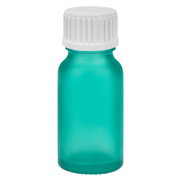 Frasco de 10ml (globule) 3mm GR com fecho standard branco GreenL. UT18/10