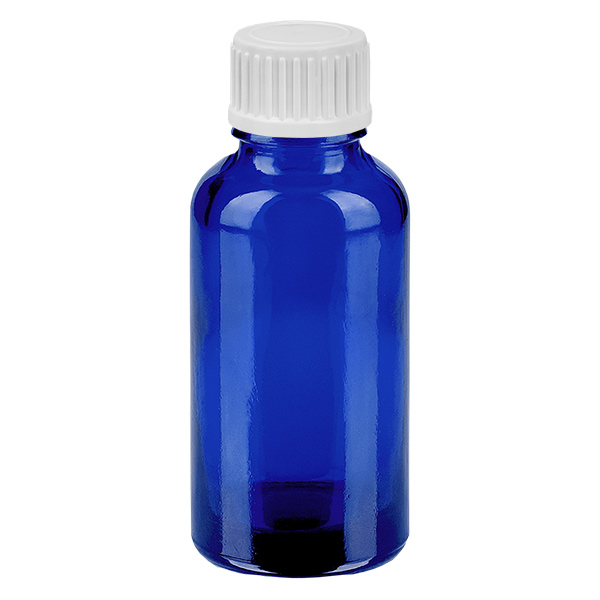 Frasco conta-gotas de 30ml 0.9mm branco tampa standard BlueLine UT18/30