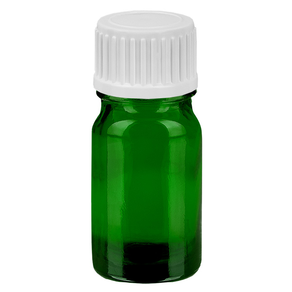 Frasco conta-gotas de 5ml 0,9mm branco tampa standard GreenLine UT18/5