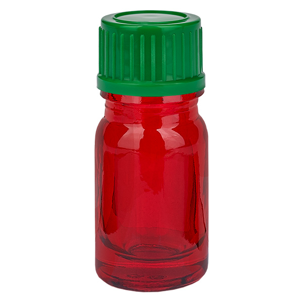 Frasco de 5 ml com tampa de rosca de 11 mm verde standard RedLine UT18/5