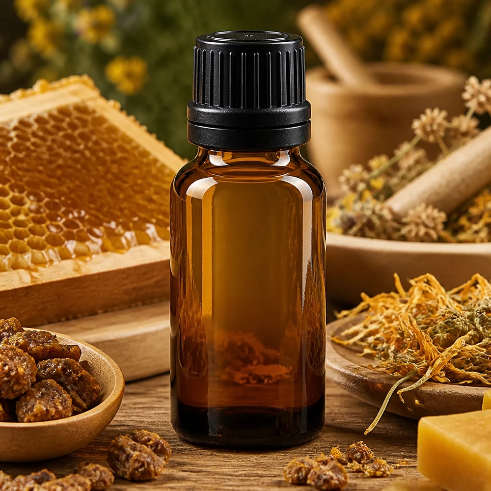 Frasco de farmácia castanho 20ml tampa de rosca preta com fecho inviolável Frasco de farmácia à prova de luz, 20 ml, de vidro castanho com tampa OV preta, ideal para medicina natural