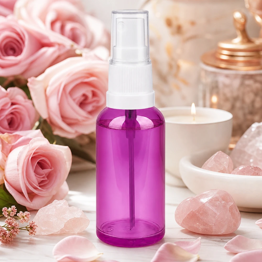 Frasco de spray elegante de 50 ml com design PurpleLine para tónicos e toners caseiros
