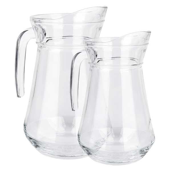 Conjunto de frascos de vidro França 1,0 + 1,6 litros Conjunto de frascos de vidro França 1,0 + 1,6 litros