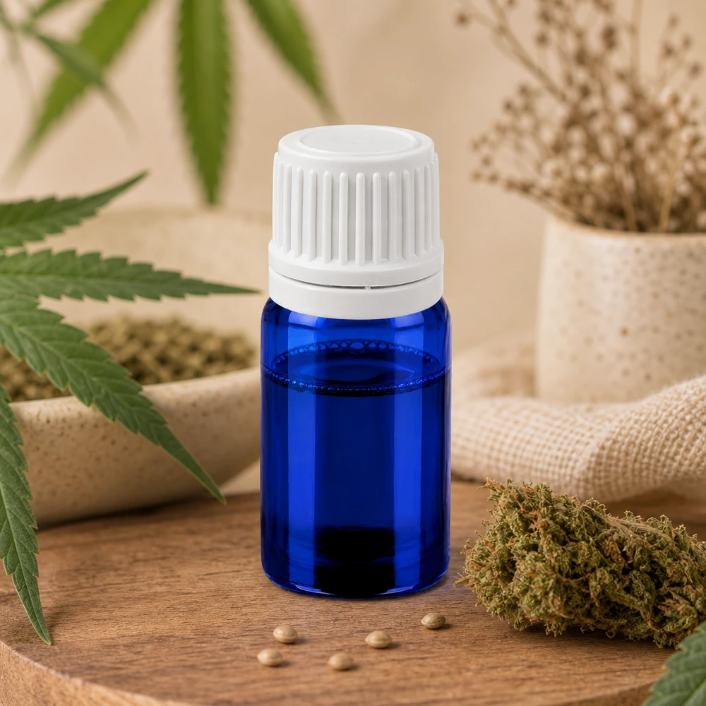 Frasco conta-gotas de 5 ml com tampa branca à prova de crianças para armazenamento seguro de líquidos