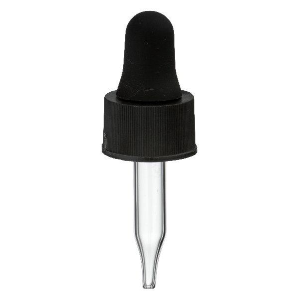 Pipeta conta-gotas de vidro preta UT13/3 UNiTWIST Pipeta conta-gotas de vidro preta UT13/3 UNiTWIST