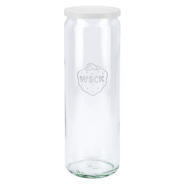 Frasco cilíndrico de 600ml com tampa para alimentos frescos WECK RR60