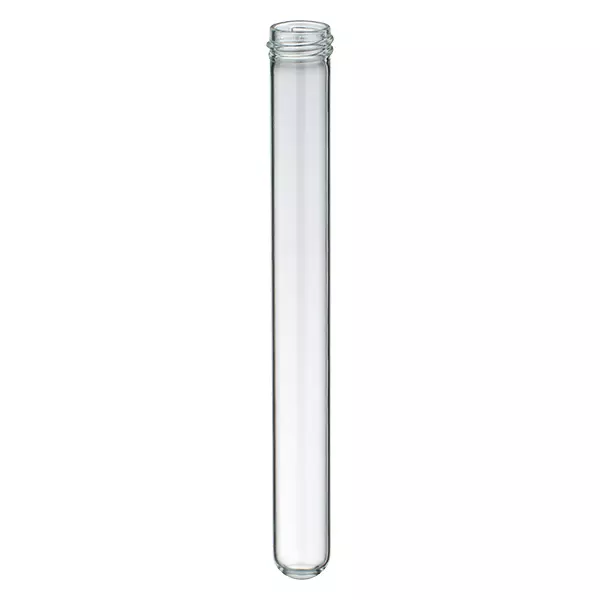 Tubo de cultura, transparente, com rosca GL18, 160x16 mm, feito de vidro KS Tubo de cultura, transparente, com rosca GL18, 160x16 mm, feito de vidro KS