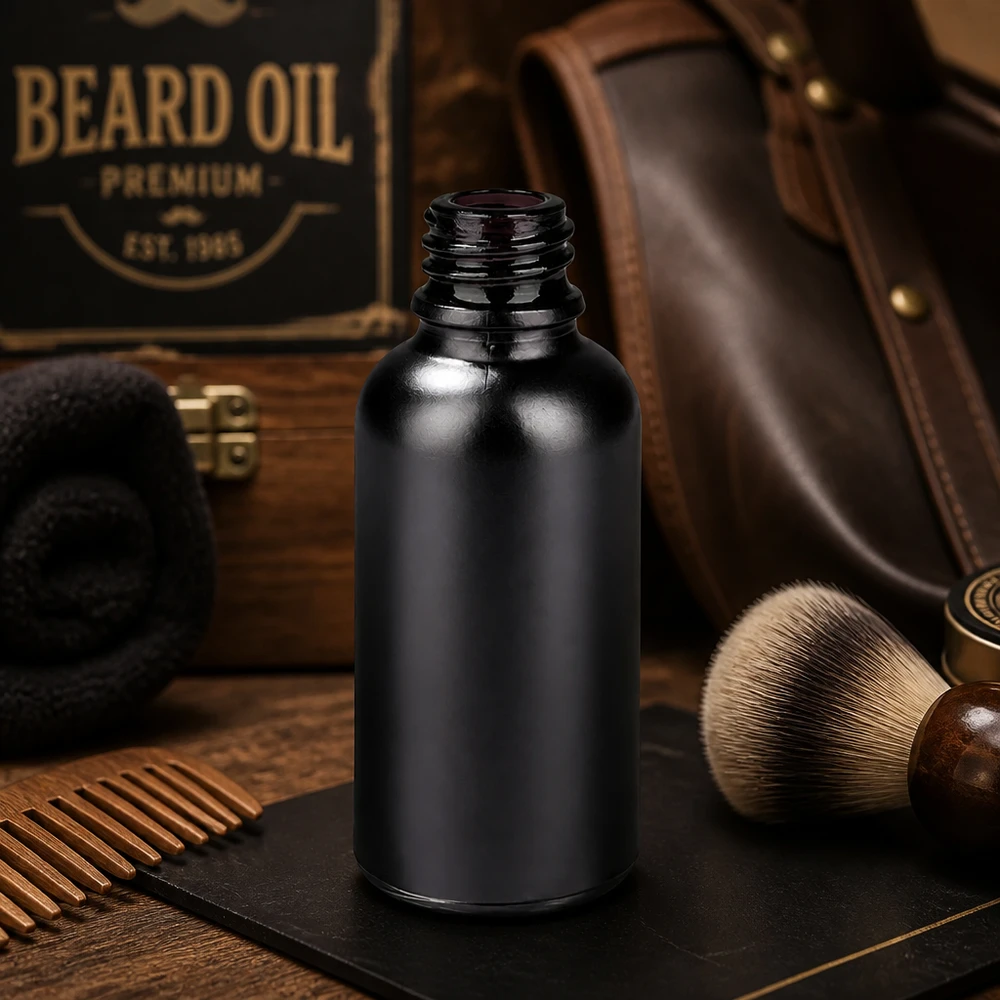 Frasco de farmácia de 30 ml de alta qualidade BlackLine UT18/30 feito de vidro violeta que protege da luz para produtos naturais