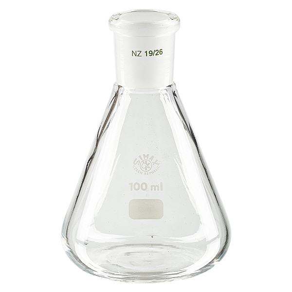 Erlenmeyer 100ml com junta esmerilada padrão (19/26)