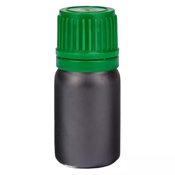 Frasco de 5ml 11mm com tampa de rosca verde padrão BlackLine UT18/5 Frasco de 5ml 11mm com tampa de rosca verde padrão BlackLine UT18/5