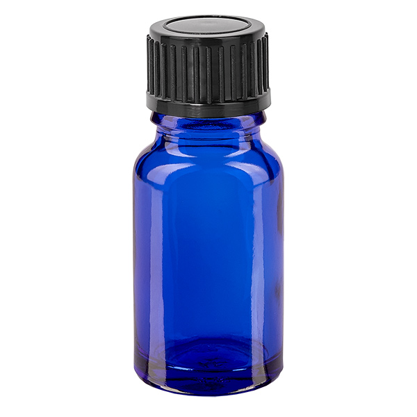 Frasco de 10ml 11mm com tampa de rosca preta padrão BlueLine UT18/10