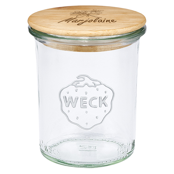 Boina em madeira "Marjolaine" com verniz WECK 160ml Boina em madeira "Marjolaine" com verniz WECK 160ml