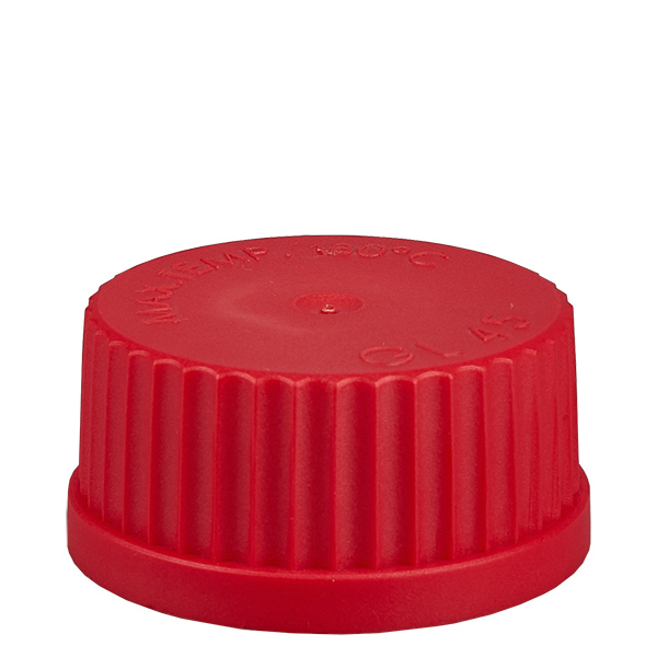 Tampa de rosca - tampa GL 45 vermelha