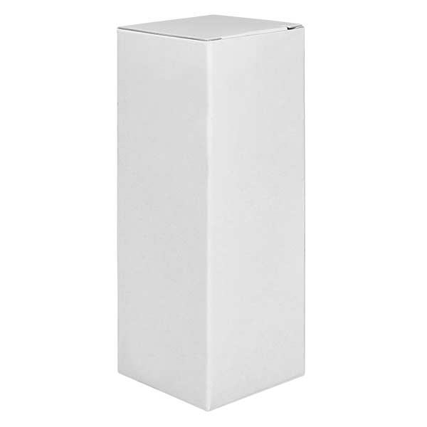 Caixa dobrável FS3 em cartão branco, altura 122mm Caixa dobrável FS3 em cartão branco, altura 122mm