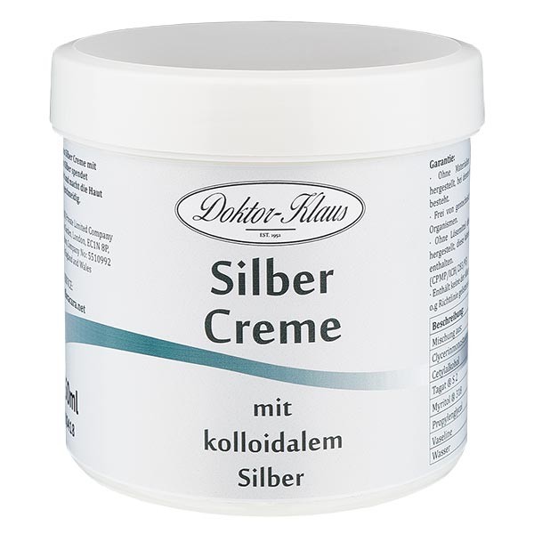 Doktor Klaus Silver Cream 250ml segundo o Dr. Schumacher