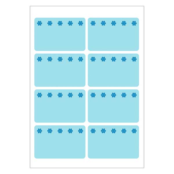 Etiquetas para congelador azuis (48 autocolantes) 26x40mm Etiquetas para congelador azuis (48 autocolantes) 26x40mm