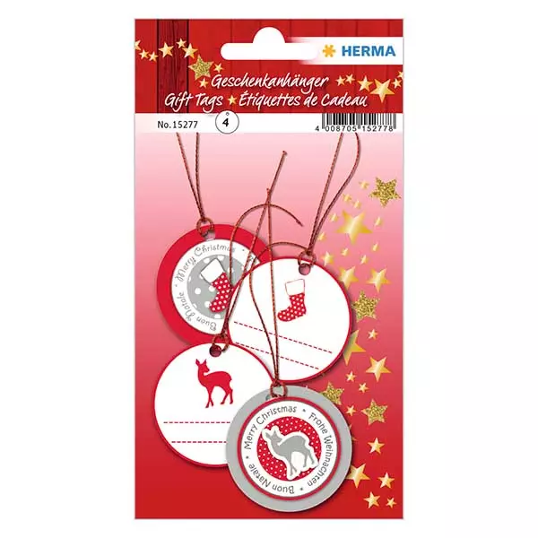 Pendente fulvo vermelho (4 peças) com purpurina 3D Pendente fulvo vermelho (4 peças) com purpurina 3D