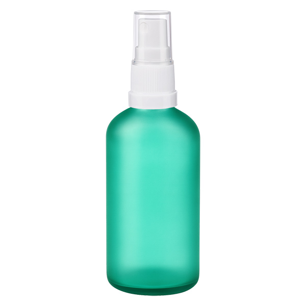 Frasco spray de 100ml branco/transparente com tampa standard GreenLine UT18/100