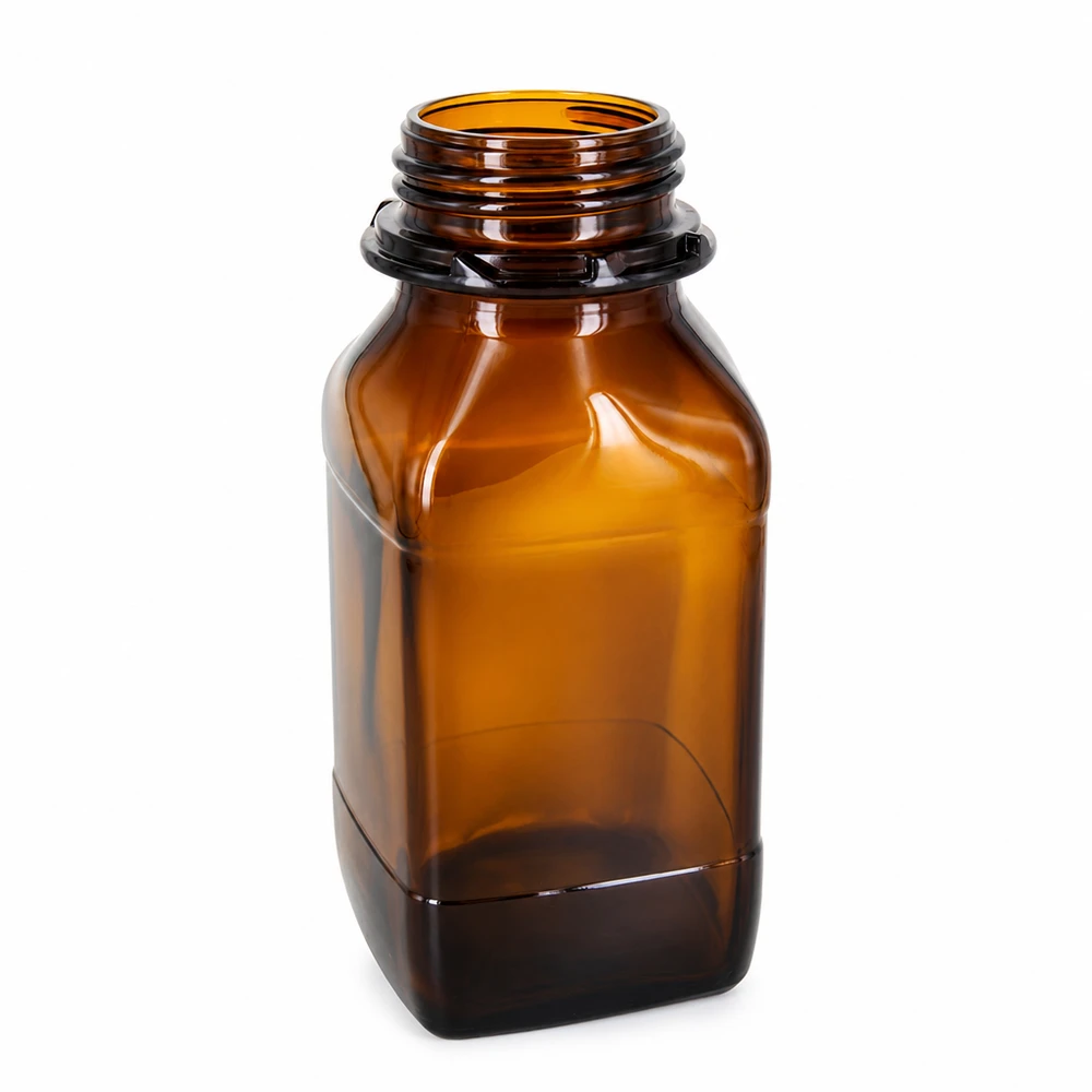 Garrafa de vidro castanho com 500 ml para armazenamento – a sua proteção de confiança para substâncias valiosas Frasco para produtos químicos de 500 ml em vidro âmbar para armazenamento seguro de produtos químicos