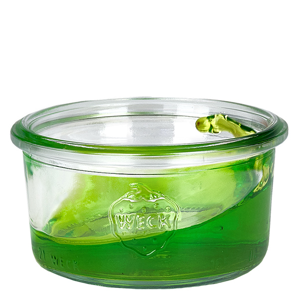 Conjunto de 24 frascos Weck copos de vidro de 165ml Conjunto de 24 frascos Weck copos de vidro de 165ml
