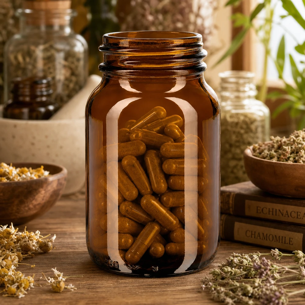 250ml Weithalsflasche Braunglas Frasco robusto de 250 ml em vidro âmbar com gargalo largo para armazenamento seguro de suplementos alimentares