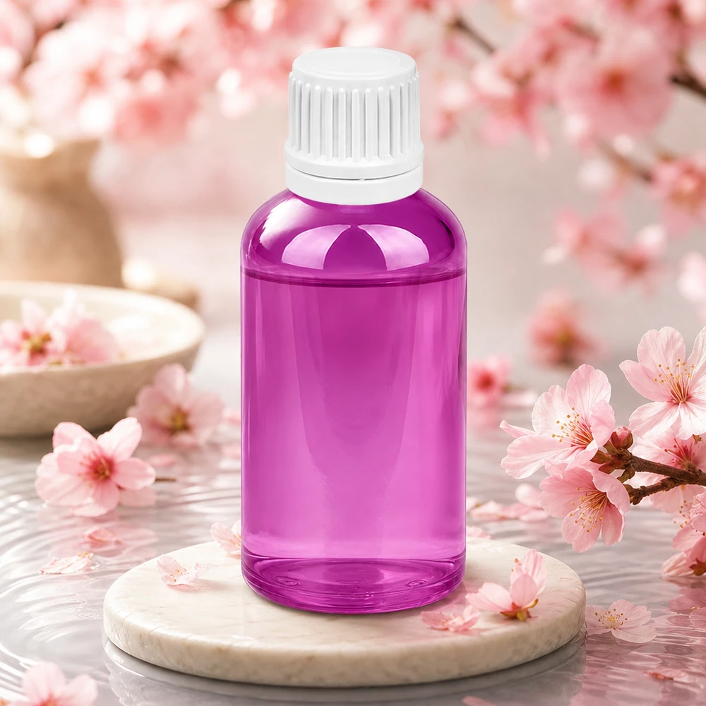 Frasco conta-gotas de 50 ml com tampa de rosca Originality branca de 0,7 mm PurpleLine UT18/50 Frasco conta-gotas pequeno de 50 ml em roxo elegante com tampa branca para uma dosagem precisa