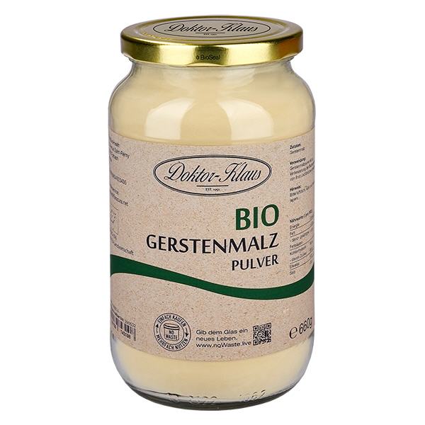 Pó de malte de cevada orgânico 660g Doktor-Klaus noWaste