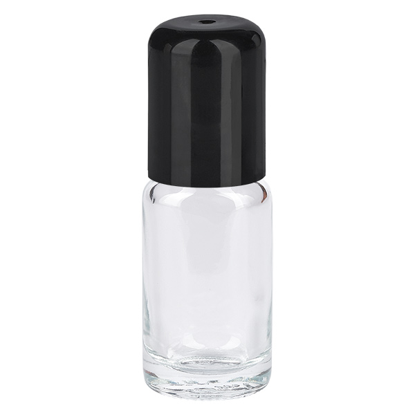 Frasco de 10 ml com tampa standard preta ClearLine UT18/10