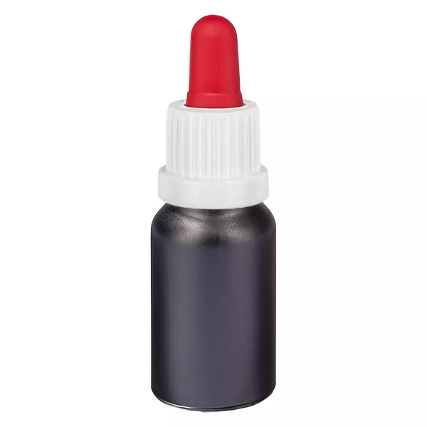 Frasco pipeta de 10ml branco/vermelho com fecho inviolável BlackLine UT18/10 Frasco pipeta de 10ml branco/vermelho com fecho inviolável BlackLine UT18/10