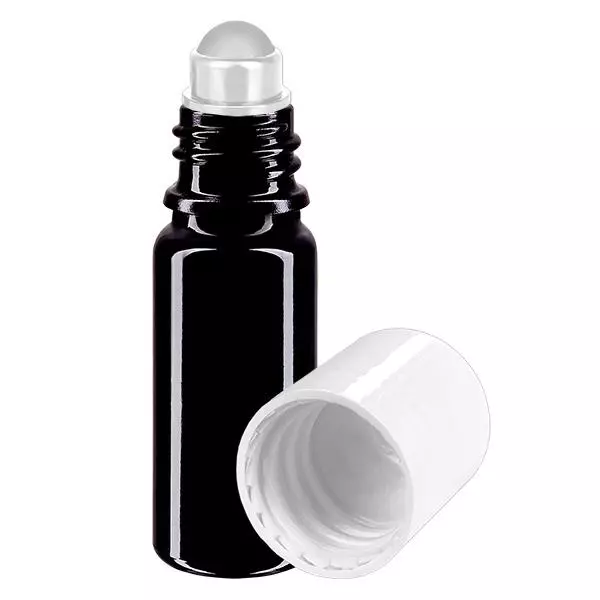 Frasco de farmácia violeta 10ml tampa roll-on branca Frasco de farmácia violeta 10ml tampa roll-on branca
